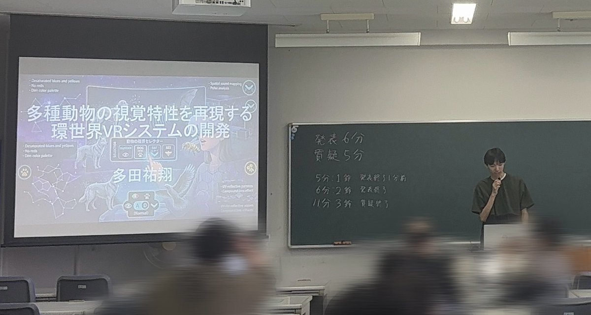 卒業研究企画発表会1週目の発表